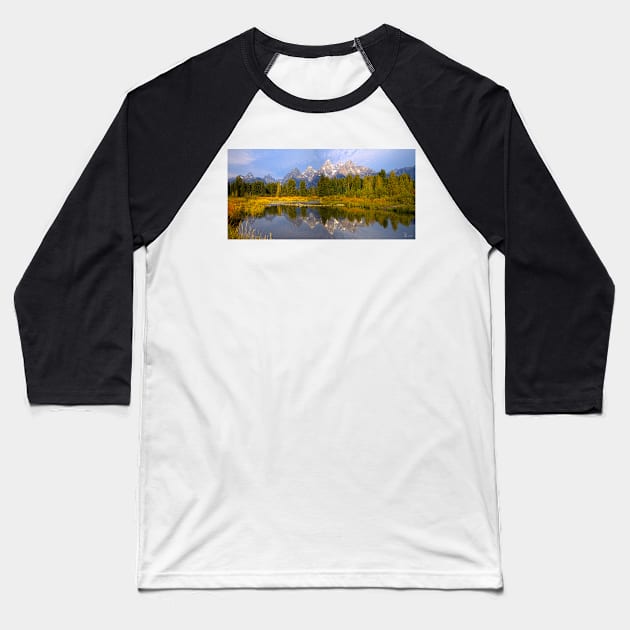 Snake River Baseball T-Shirt by valentina9